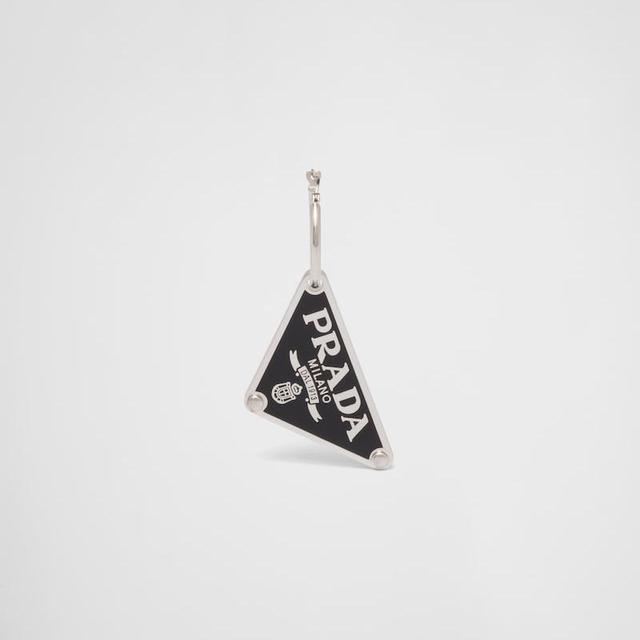Prada Symbole pendant right earring