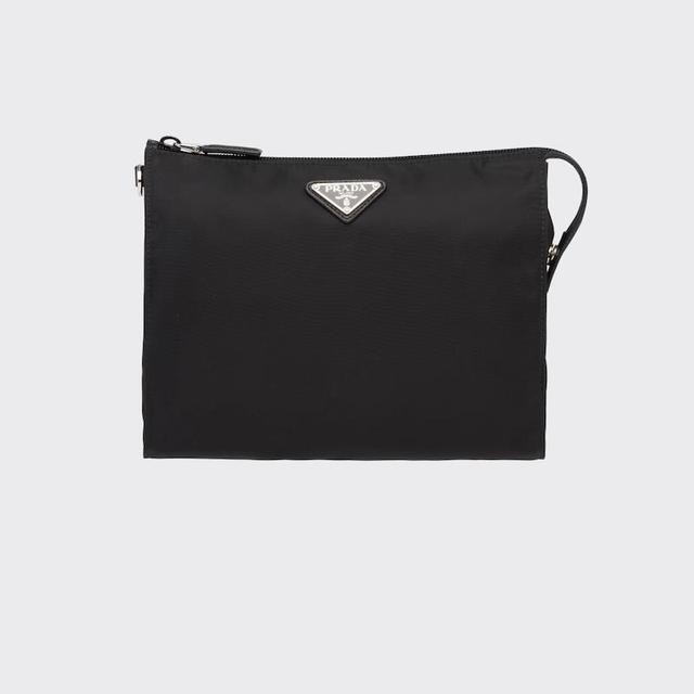 Re-Nylon and Saffiano leather necessaire
