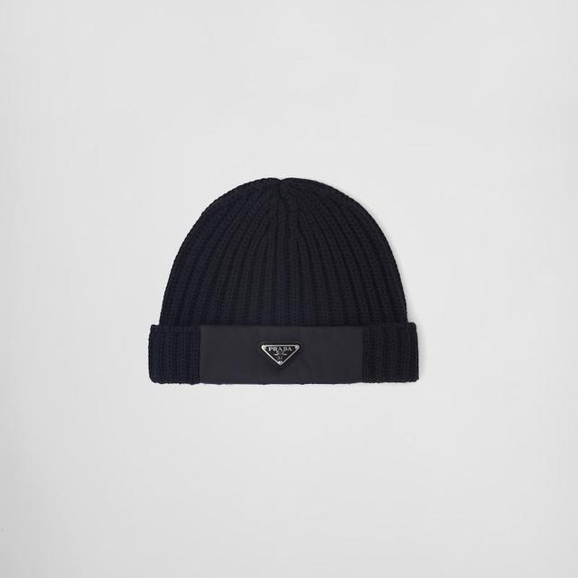 Re-Nylon Gabardine and Wool Cap