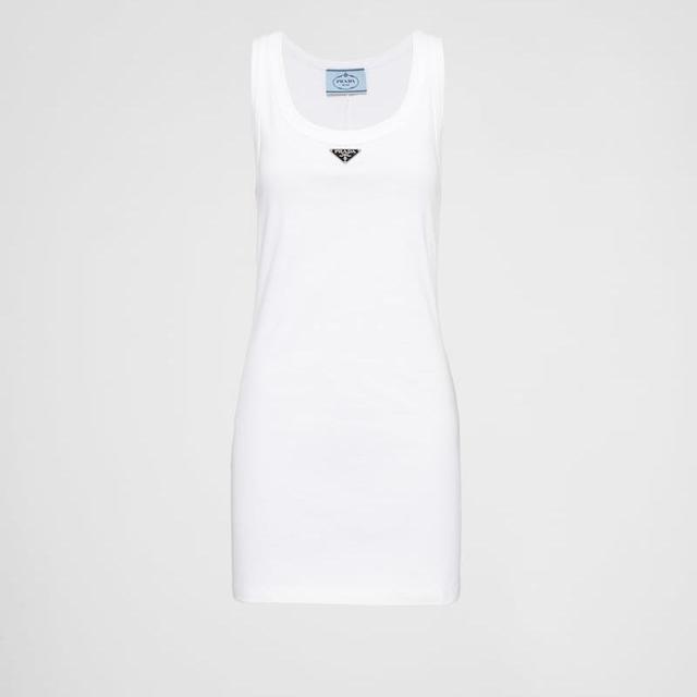 Ribbed Knit Jersey Dress
