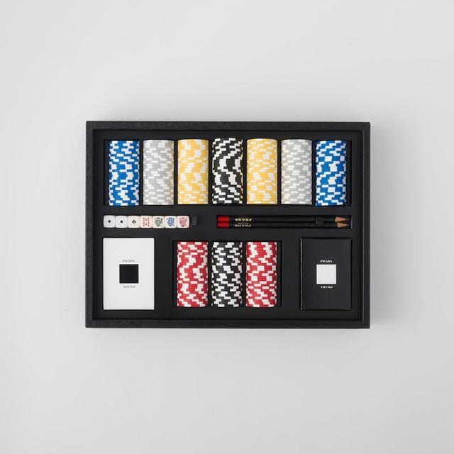 Saffiano Leather Poker Set