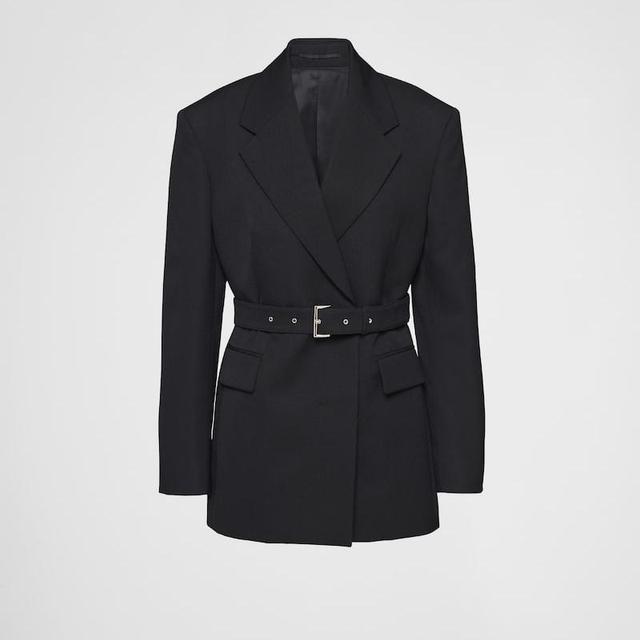 Single-Breasted Gabardine Jacket