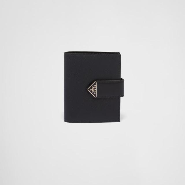Small Saffiano and Smooth Leather Wallet