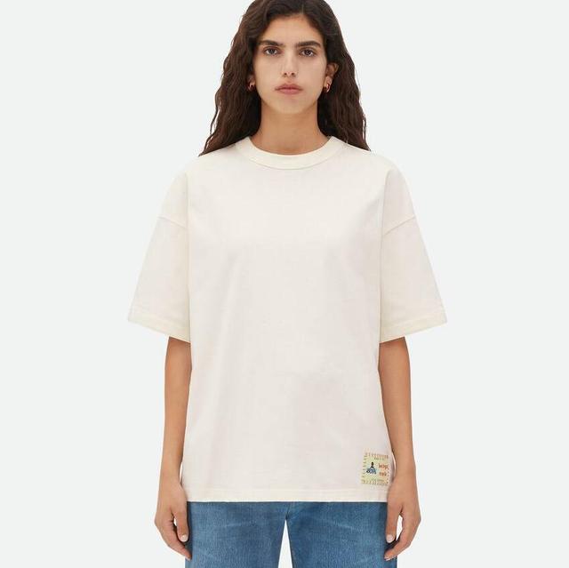 Cotton Jersey T-Shirt With Label