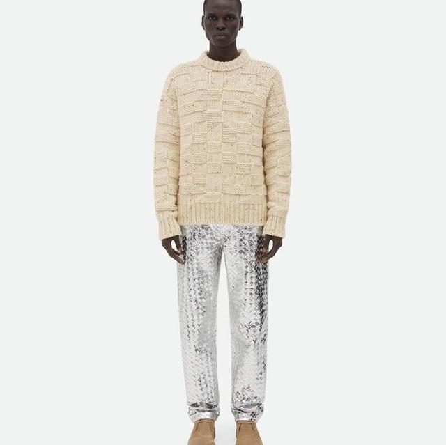 Heavy Intreccio Graphic Wool Sweater