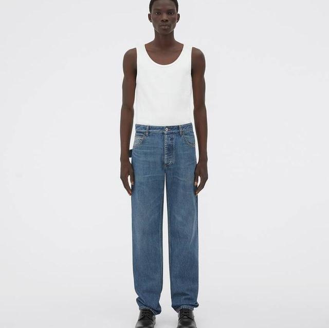 Medium Washed Straight Denim