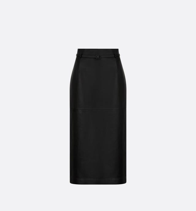 Belted Mid-Length Skirt