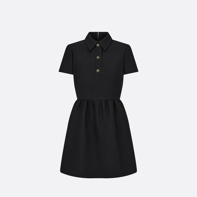 Fitted Dress With 'Cd' Buttons