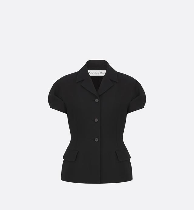 Fitted Jacket With Puff Sleeves