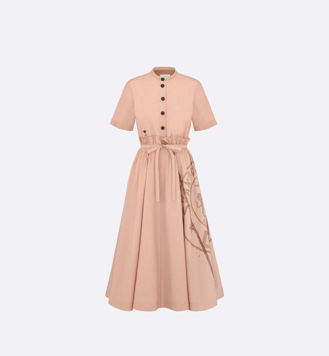 Mid-Length Open-Front Dress