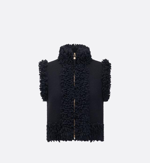 Sleeveless Knit Jacket