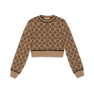 Horsebit Cashmere Jacquard Sweater