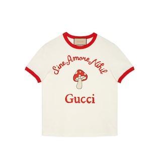 'Gucci Sine Amore Nihil' Cotton Jersey T-Shirt