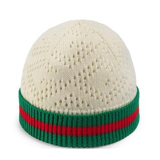 Baby Geometric G Knit Cotton Hat