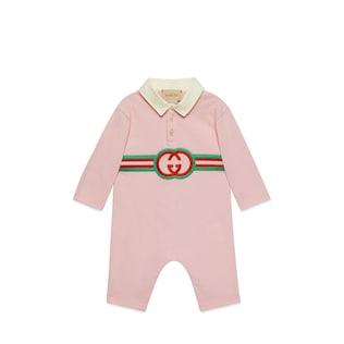 Baby Interlocking G Cotton One-Piece