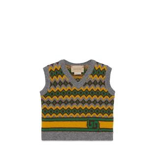 Baby Fair Isle Wool Jacquard Vest