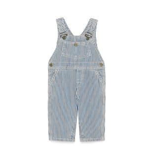 Baby Striped Denim Dungarees