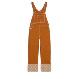 Canvas Overall With Interlocking G Patch