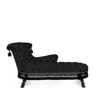 Capitonné Moiré Chaise Longue