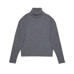 Cashmere Silk Turtleneck Sweater