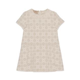 Children's Double G Geometric Denim Dress