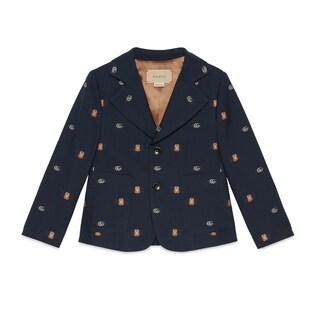 Children's Double G Wool Jacket