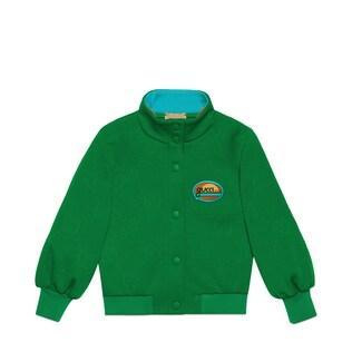 Children's Gg Jersey Zip Jacket