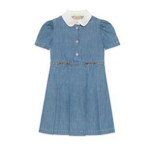 Children's Horsebit Denim Dress