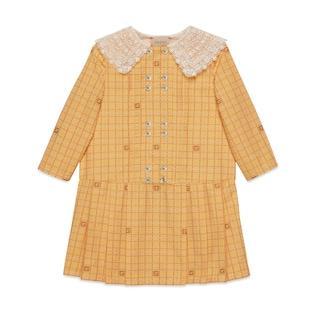 Children's Square G Check Cotton Dress