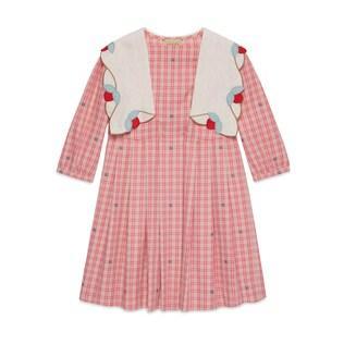 Children's Check Cotton Twill Dress