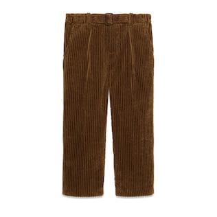 Children's Corduroy Velvet Pant With Patch