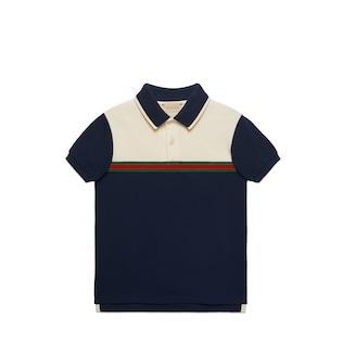 Children's Cotton Polo With Web