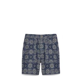 Children's Denim Jacquard Bermuda