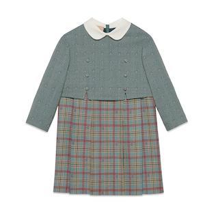 Children's Herringbone Wool Dress