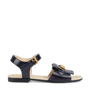 Children's Leather Sandal With Horsebit