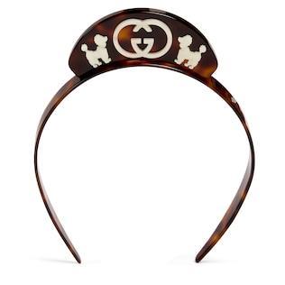 Children's Resin Hairband With Poodle Detail