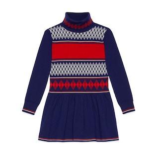 Children's Wool Jacquard Dress