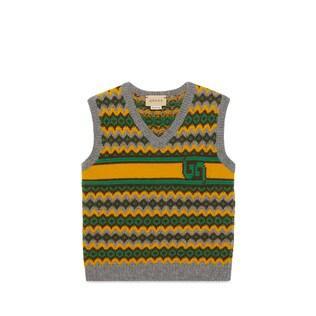 Children's Wool Jacquard Vest