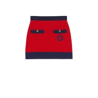 Cotton and Silk Blend Skirt