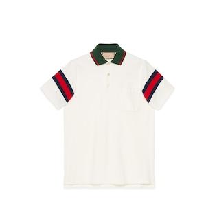 Cotton Jersey Polo With Web
