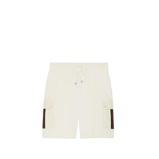 Cotton Jersey Shorts With Web