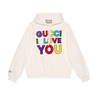 Cotton Jersey Sweatshirt With Print