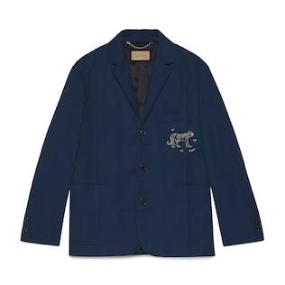 Cotton Linen Jacket With Embroidery
