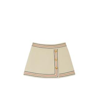 Cotton Linen Wrap Skirt
