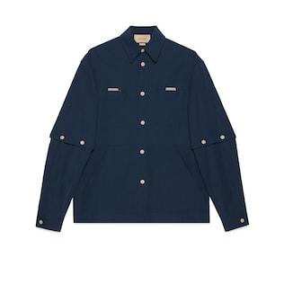 Cotton Nylon Shirt With Embroidery