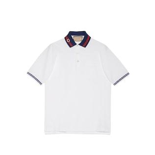 Cotton Piquet Polo With Interlocking G