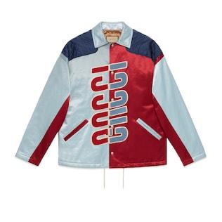Cotton Viscose Jacket With Gucci Patch