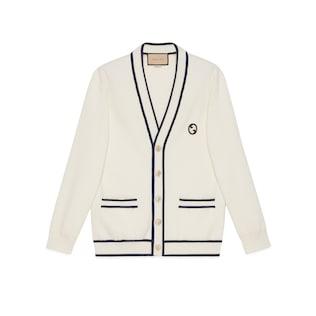 Cotton Wool Cardigan With Patch