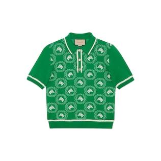 Equestrian Cotton Wool Jacquard Polo