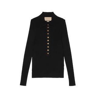 Extra Fine Viscose Polo Knit